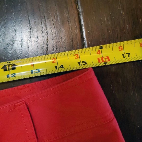 EXPRESS Design Studio Mid Rise Red Shorts 8 - Picture 8 of 8